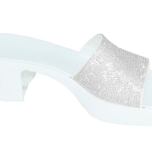 Women open toe jelly  Slip On Heel slide Fashion stone top sandal ds56 - Picture 1 of 2